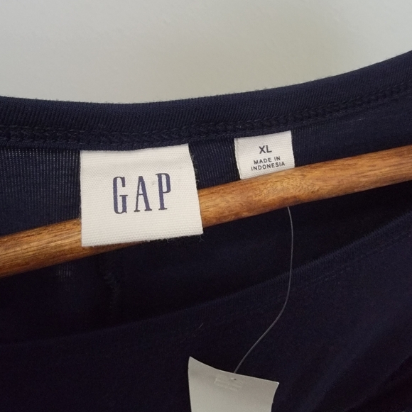 NWT GAP Blue Long Sleeve Tunic Midi Dress - Picture 2 of 4